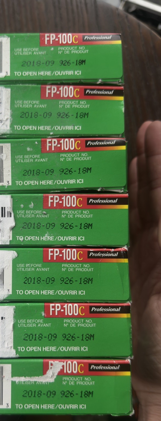 Fujifilm FP-100C Film, 1X per pack 7 avail - *COLD STORED* EXP 09/2018