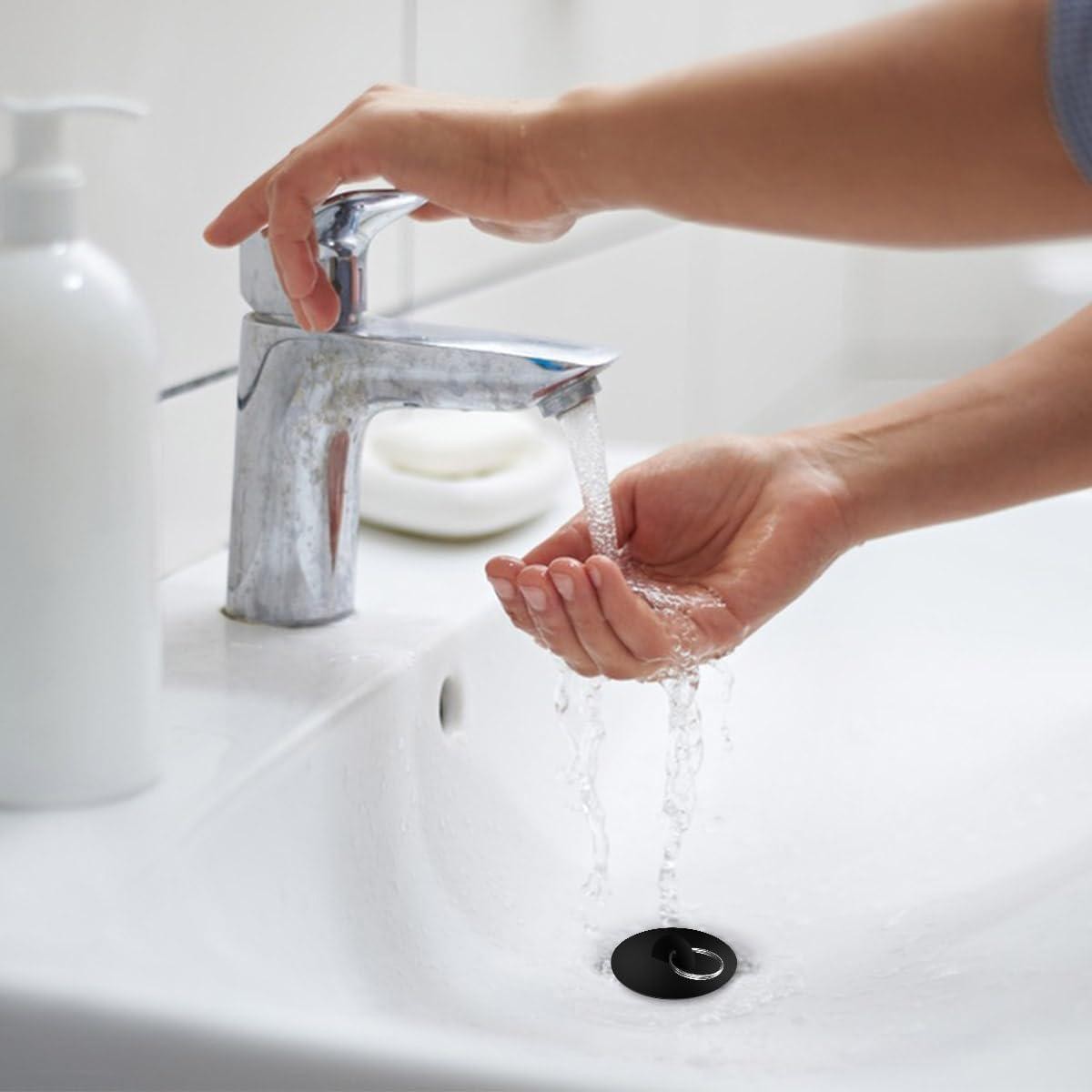 3 Pieces Drain Stopper Tub Stopper for Kitchen Bathroom Bar Rubber Bathtub Sink