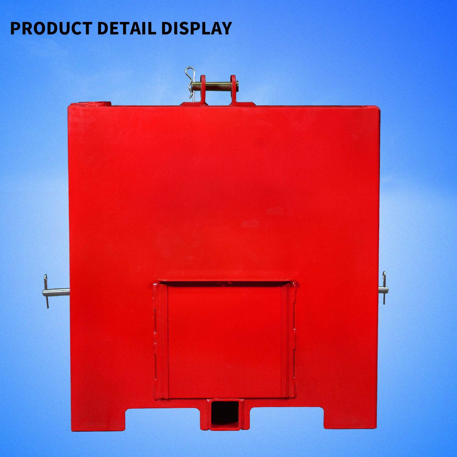 Tractor Counterweight Ballast Box 3 Point Quick Tach Hitch Receiver Attachment