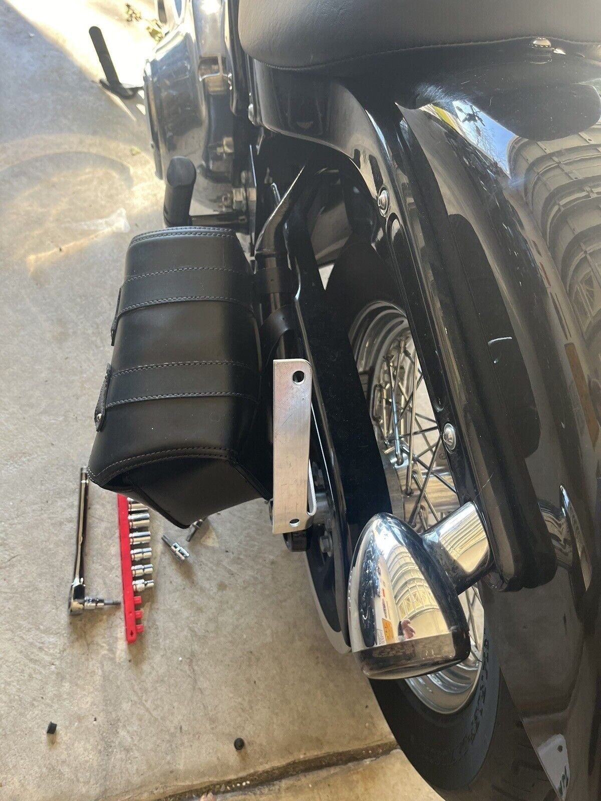 Side License Plate Relocation Bracket for HARLEY-DAVIDSON SOFTAIL & SPRINGER New