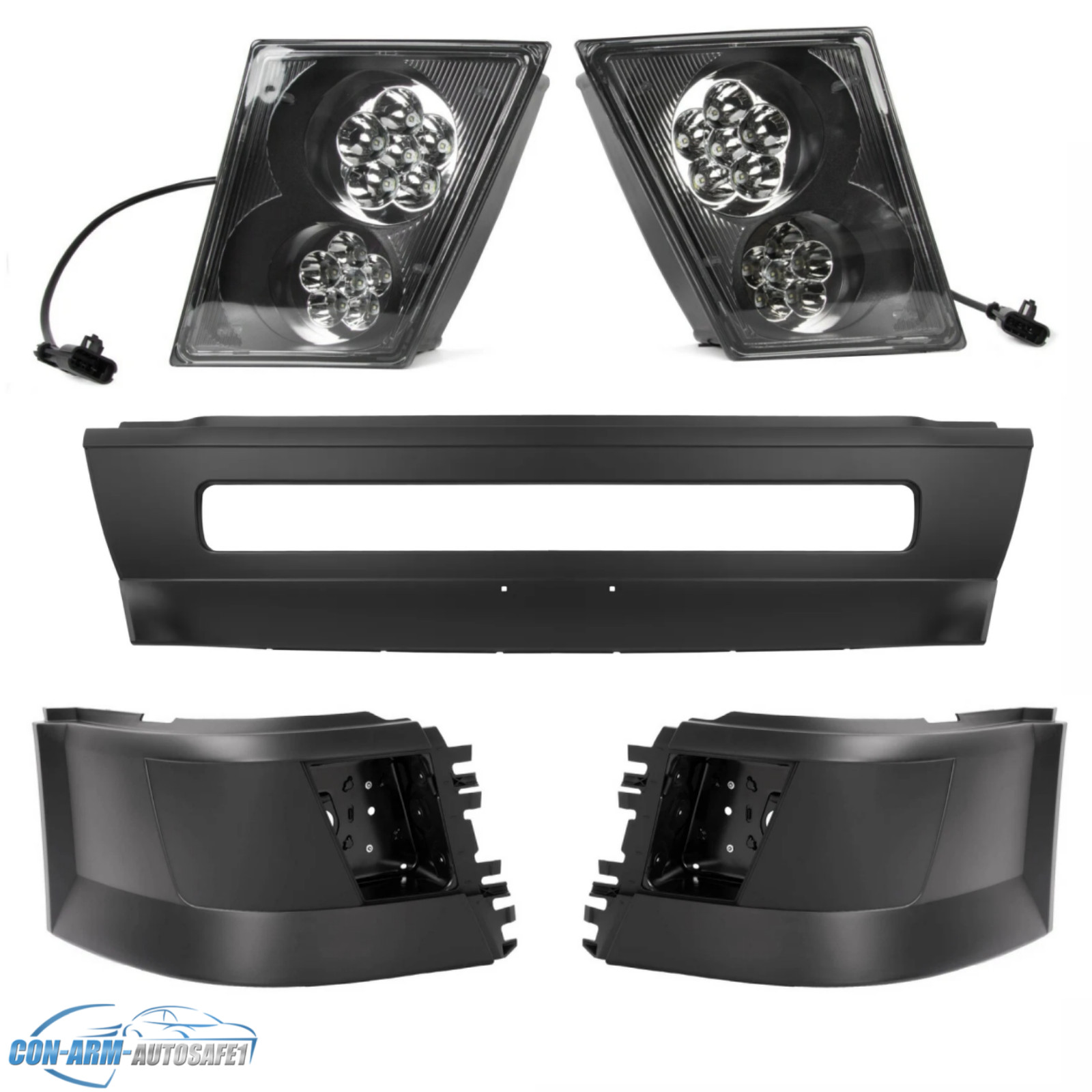 For Volvo VNL 03-18 Front Center Bumper/ Front Bumper End Cap Extension Corner