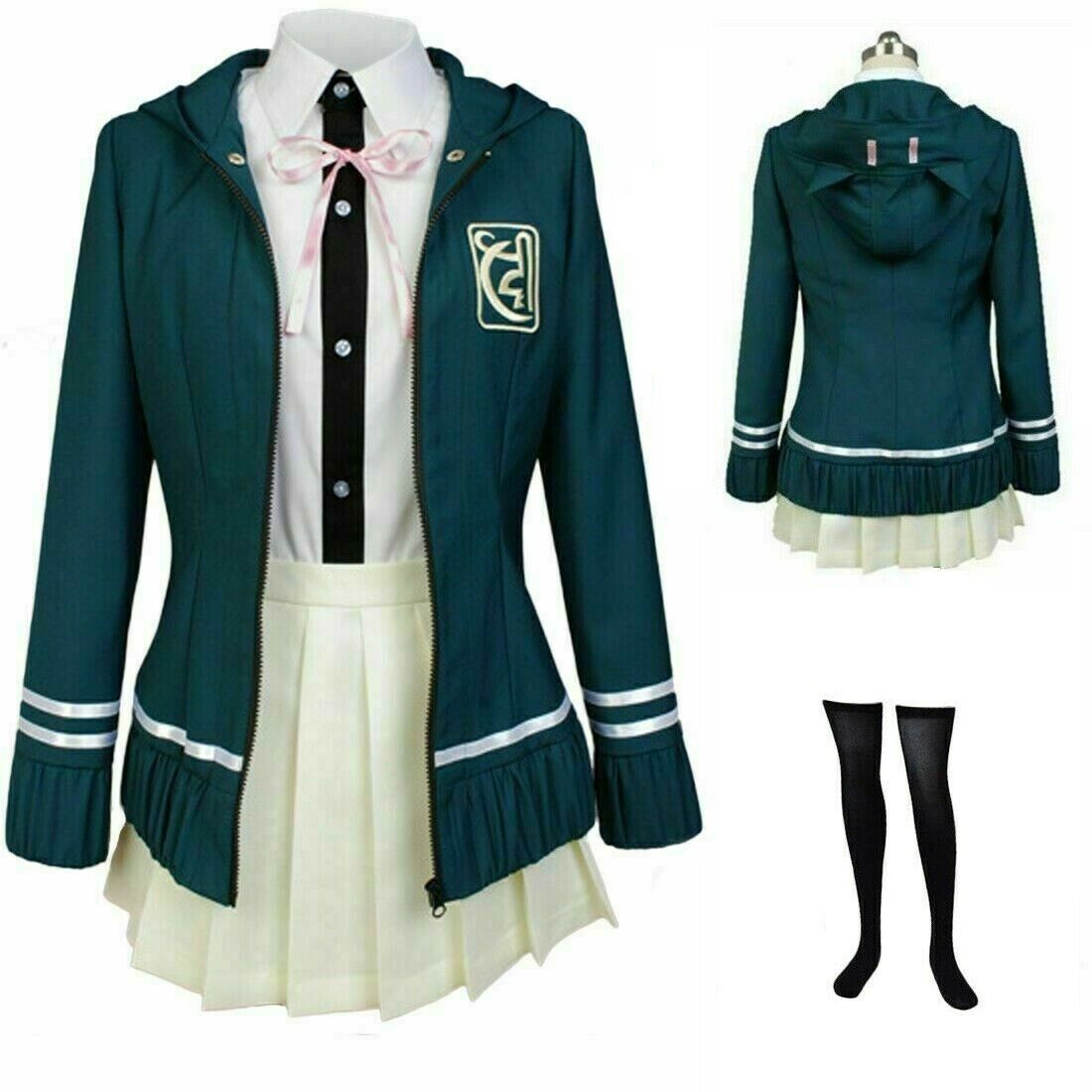DanganRonpa Chiaki Nanami Halloween Cosplay Costume Uniform Fancy Dress
