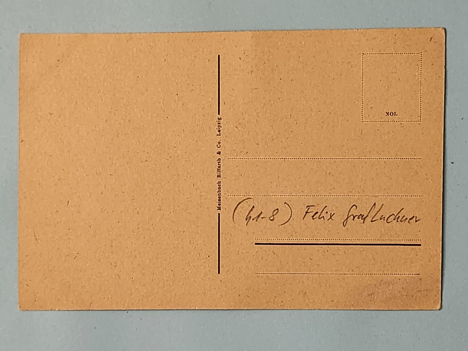 WW2 Germany. Autograph of Felix Graf von Luckner. Rare.