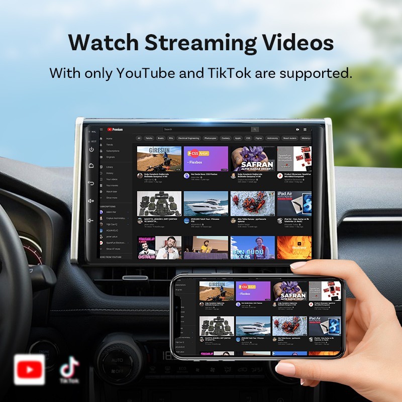 Ottocast 2026 Mini Cube 3IN1 Wireless Carplay & Android Auto & Mirroring Airplay