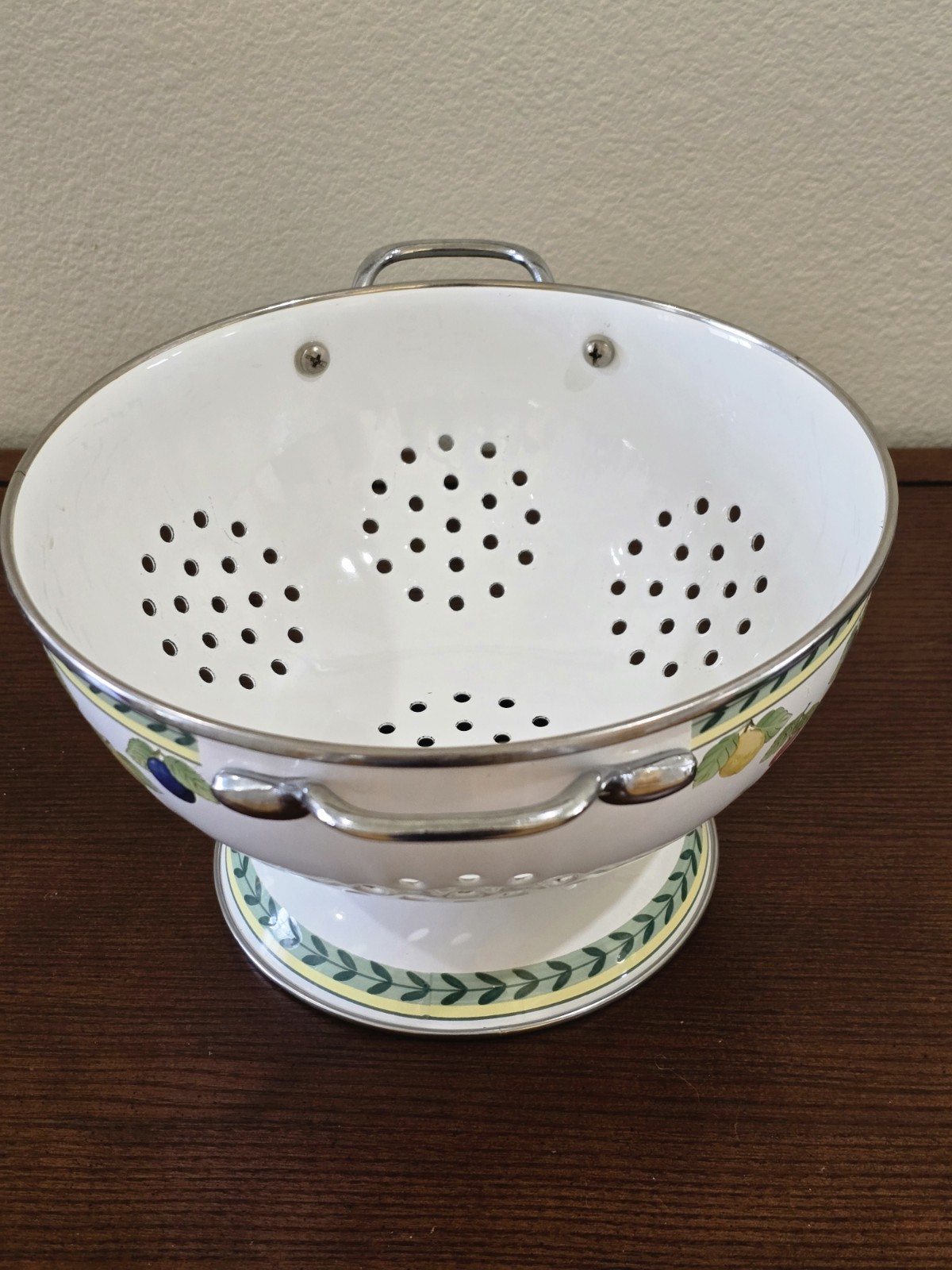 Villeroy & Boch French Garden Fleurence Metal Colander #1748