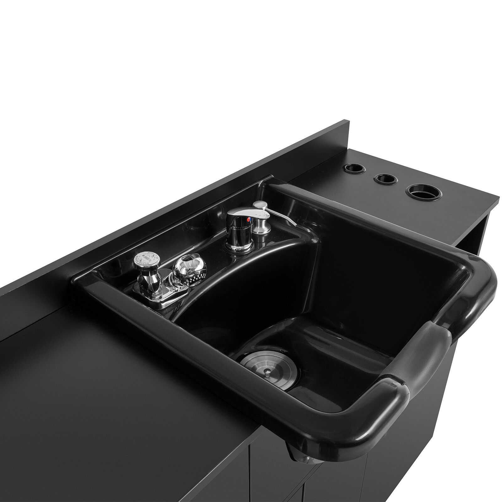 New Backwash Sink Station Shampoo Bowl Beauty Salon Spa Mirror+Drawer+USB+P Trap