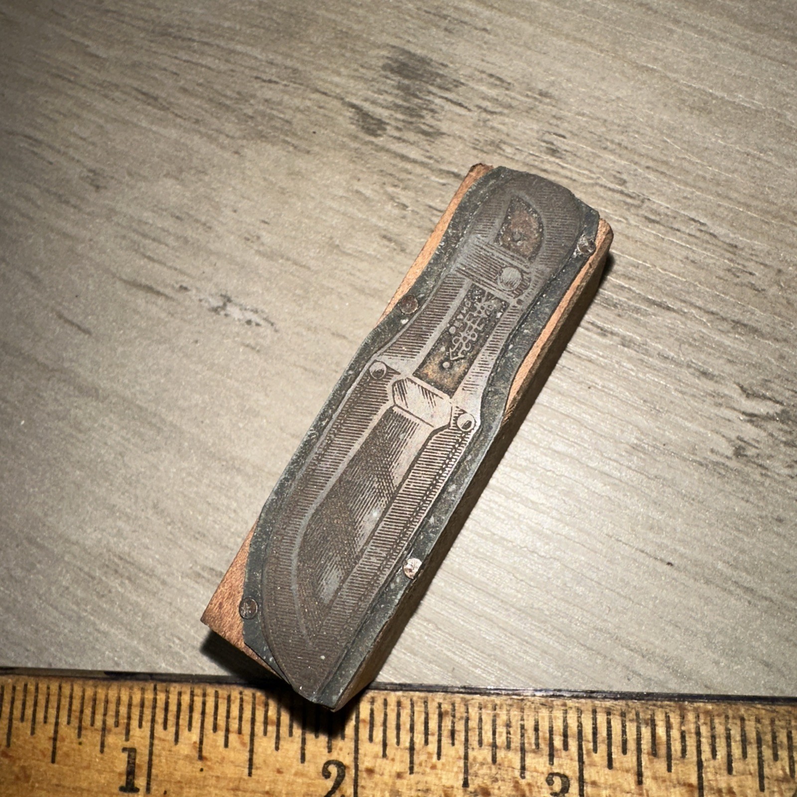 Printing Block “ Spear Brand Fixed Blade Knife “ #2
