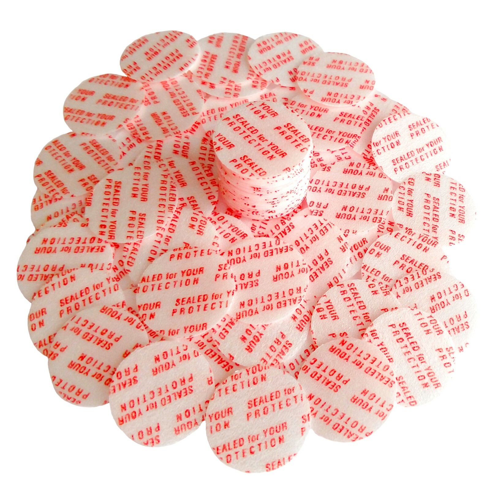 24mm (0.94") Pressure Sensitive Seal Liners MadeinUSA No Induction Sealer Needed