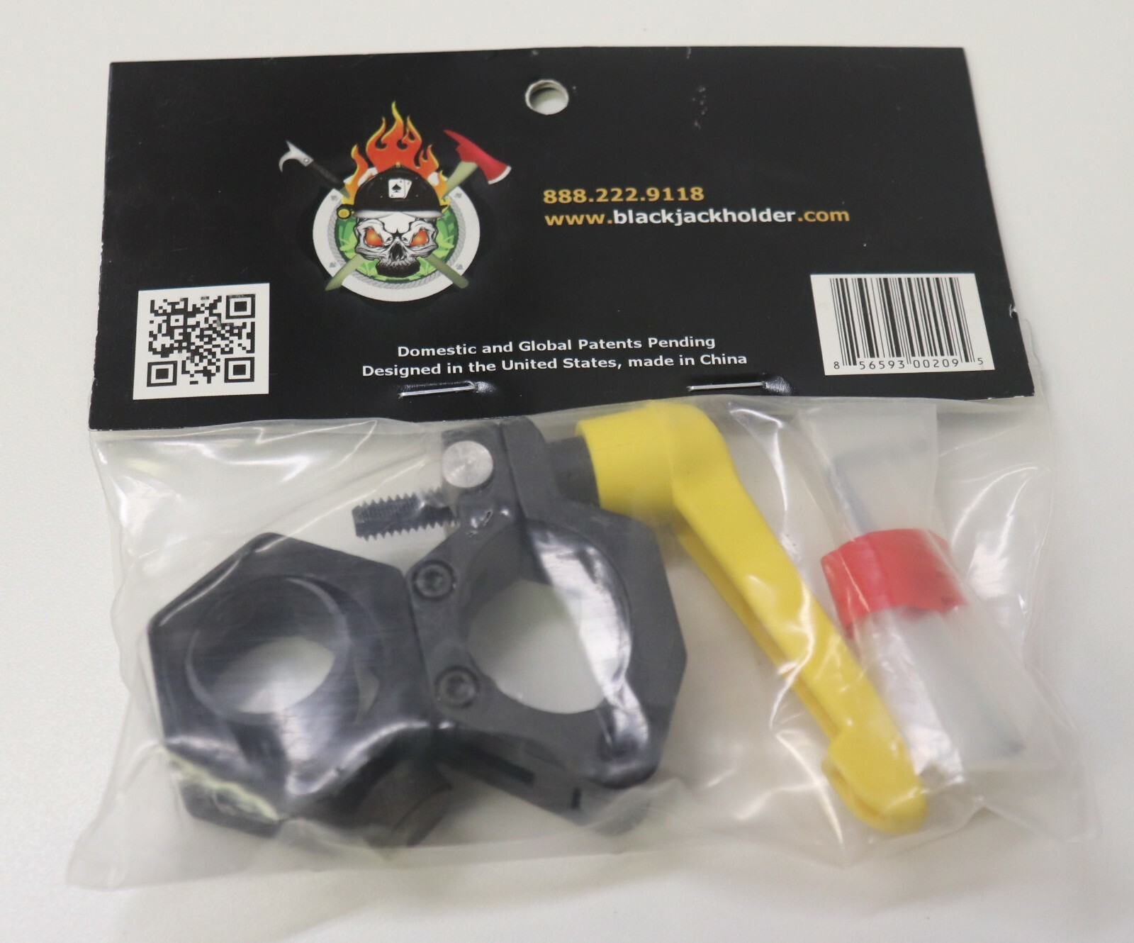 Blackjack Fire Equipment Flashlight Mount, for any 1.25" Bar, 1" Flashlight