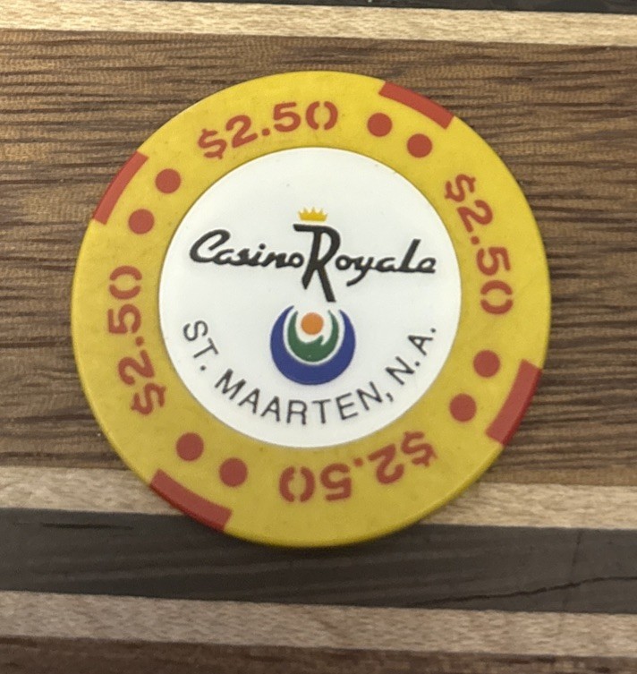 CASINO ROYALE $2.50 Chip - St. Maarten, N. A.