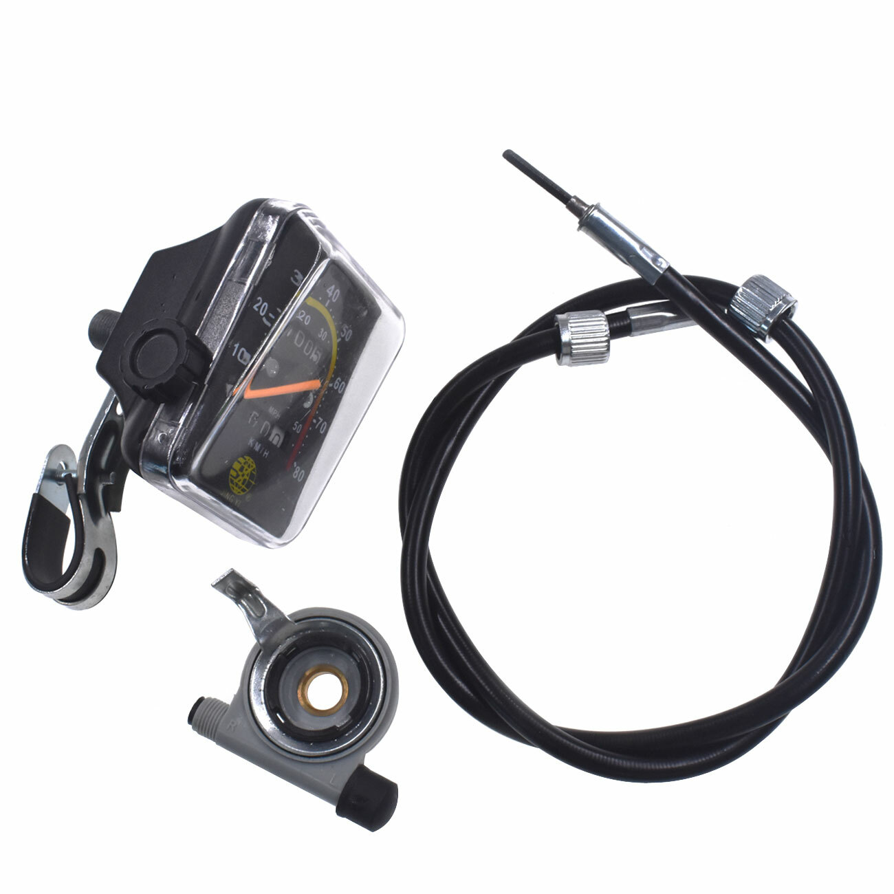 Speedometer Odometer Gauges Analog Classic Style For 26" Motorized Bike