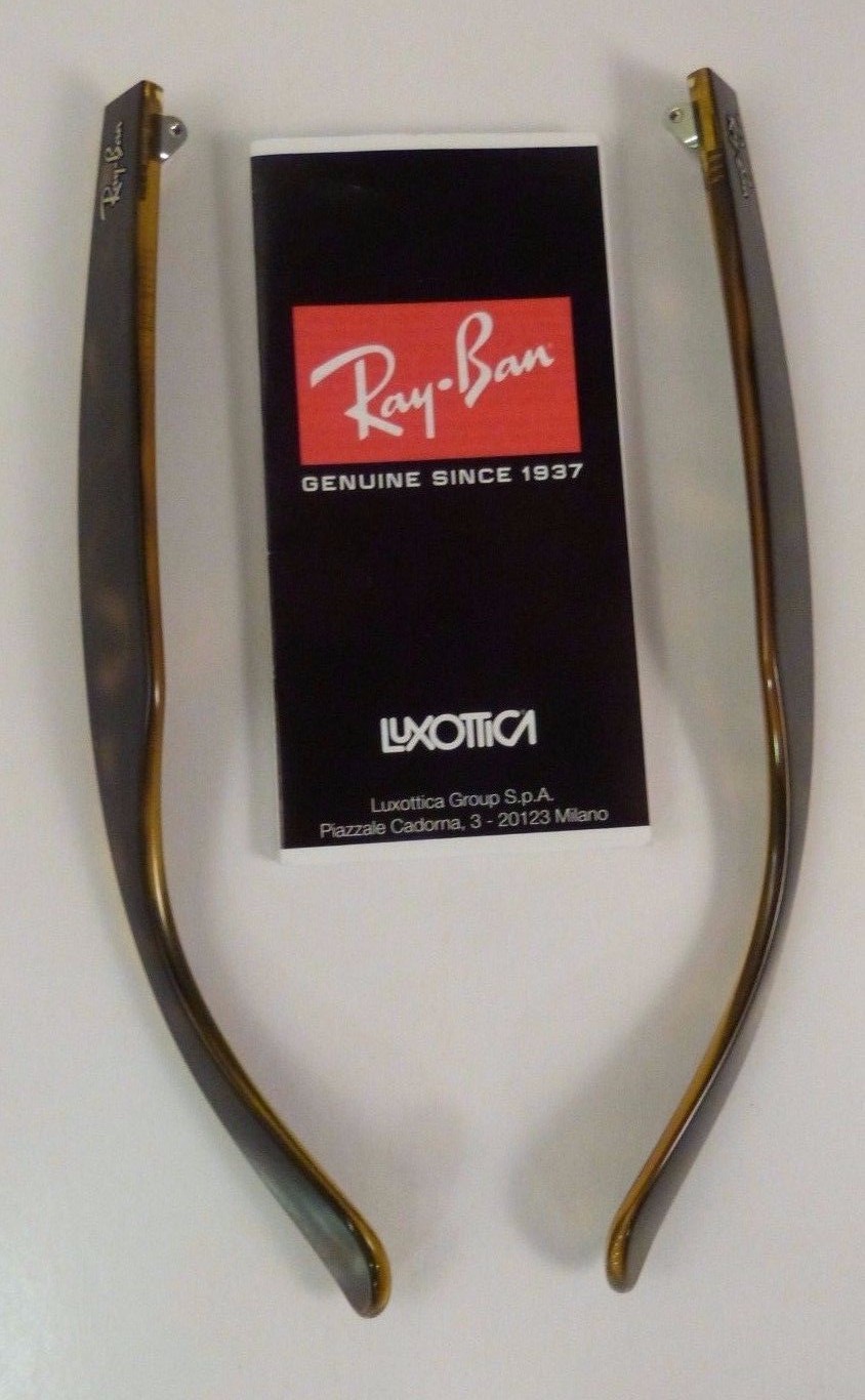 Authentic RAYBAN Temple Arm Replacements RB2132 New Wayfarer 145mm Tortoise 1pr