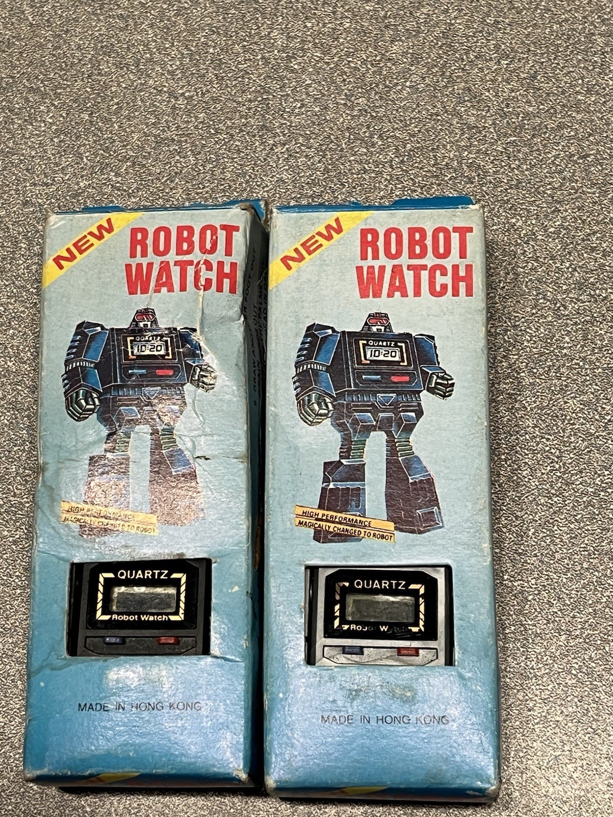 Vintage 1980's Robot Watch Transformer Hong Kong Open With Box Lot