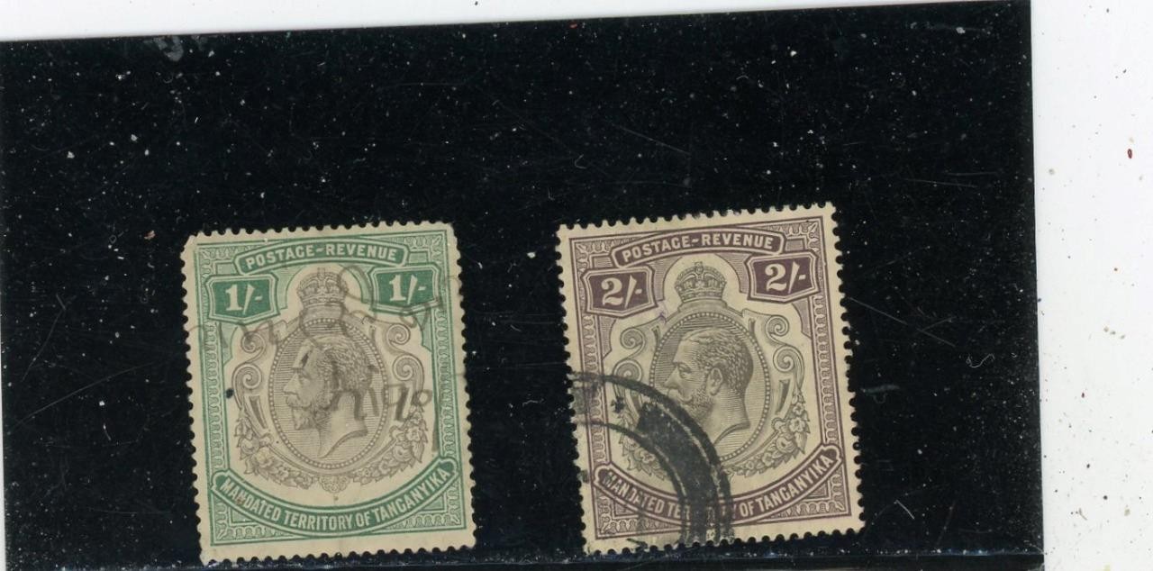 Tanganyika 1927 Scott# 39-40 Canceled