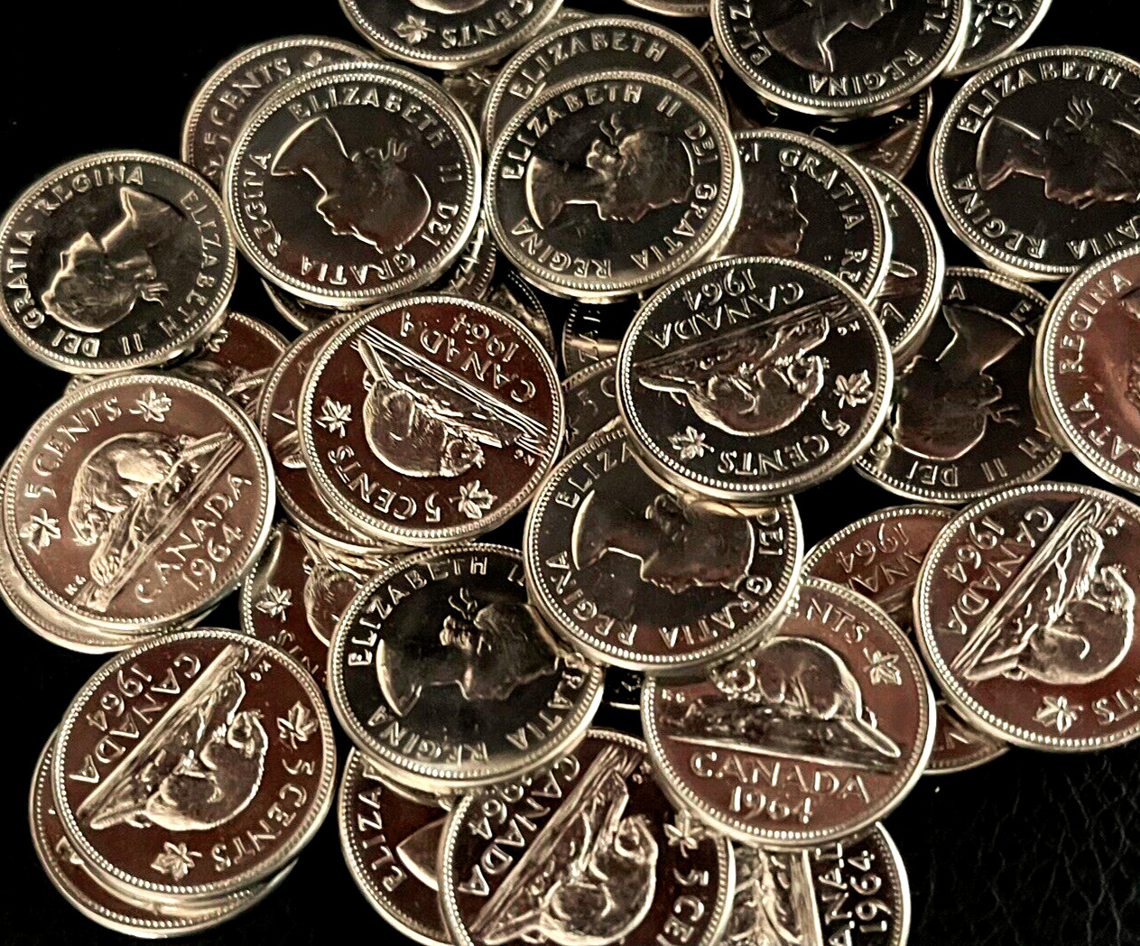 💰 1.2 lb Nickel Bullion 99.9% Fine Mint Bag Brilliant UNC 1964 Nickels