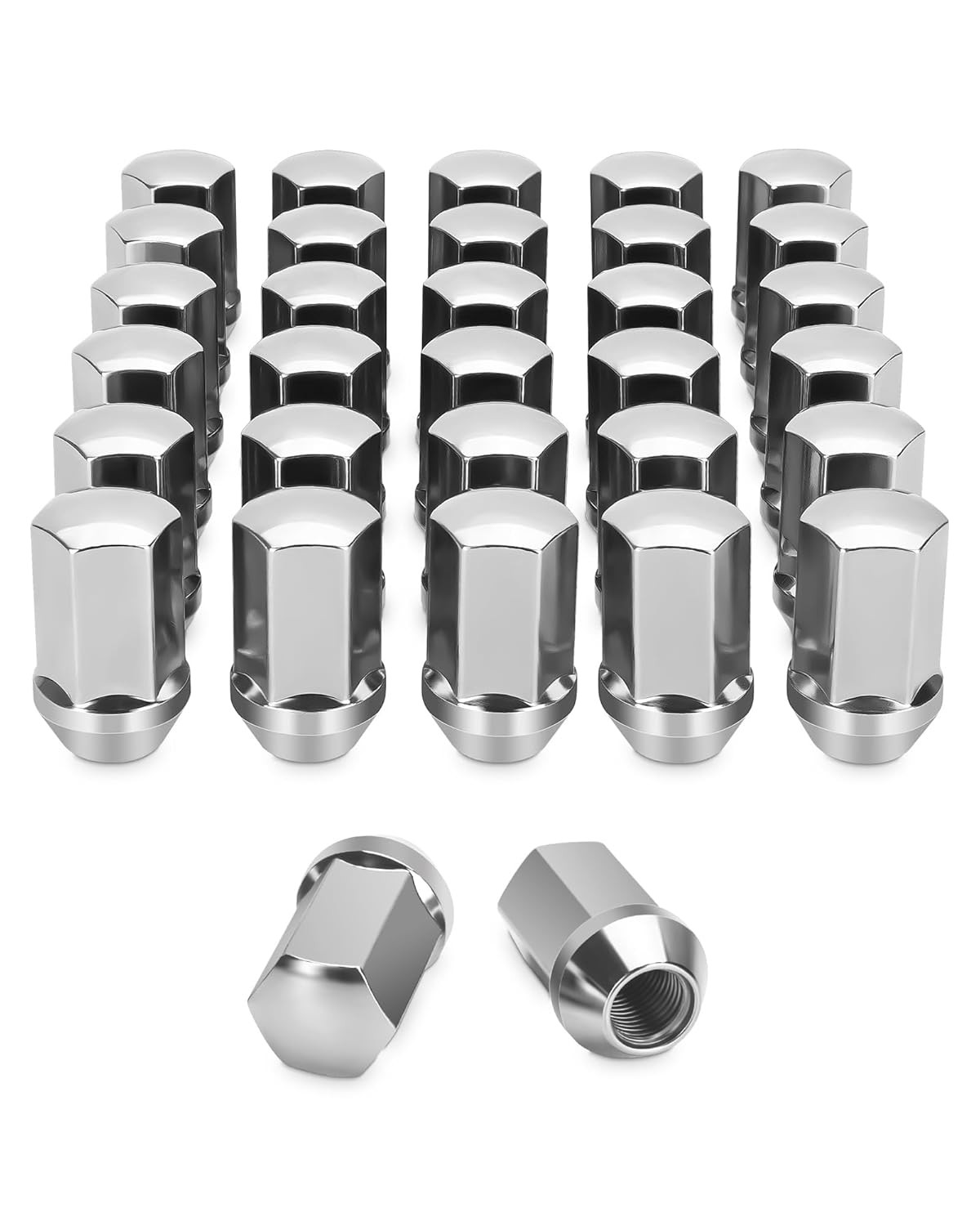 32pcs 14x1.5 OEM Lug Nuts Replacement 2008-2024 Chevy Silverado GMC Sierra 2500