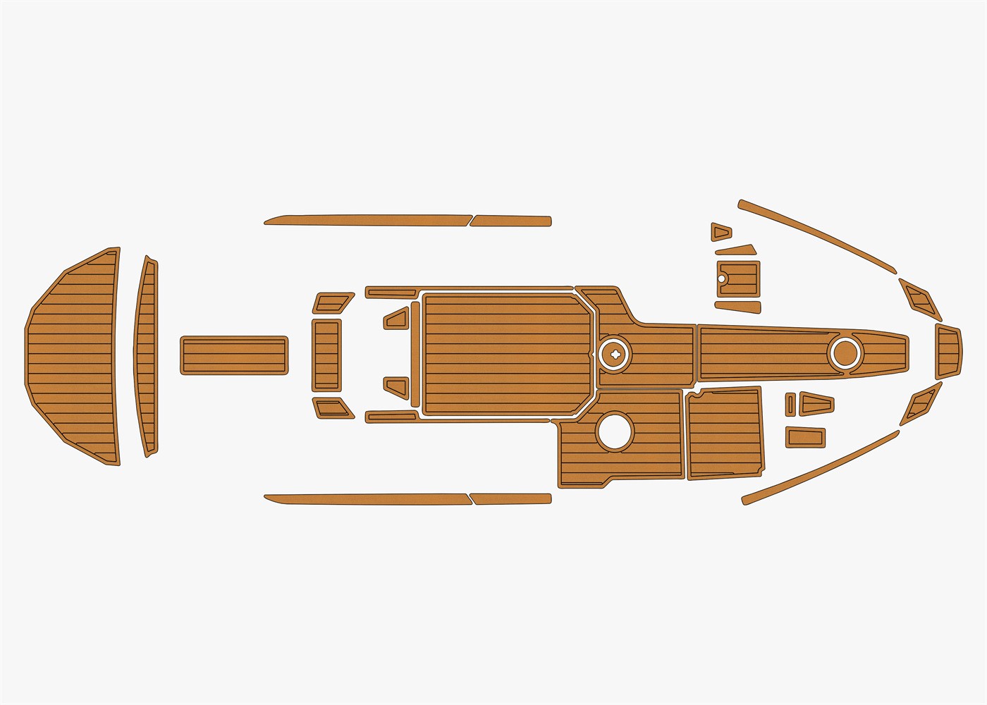 2019 Moomba Mojo Faux EVA teak Marine Foam mat Floor