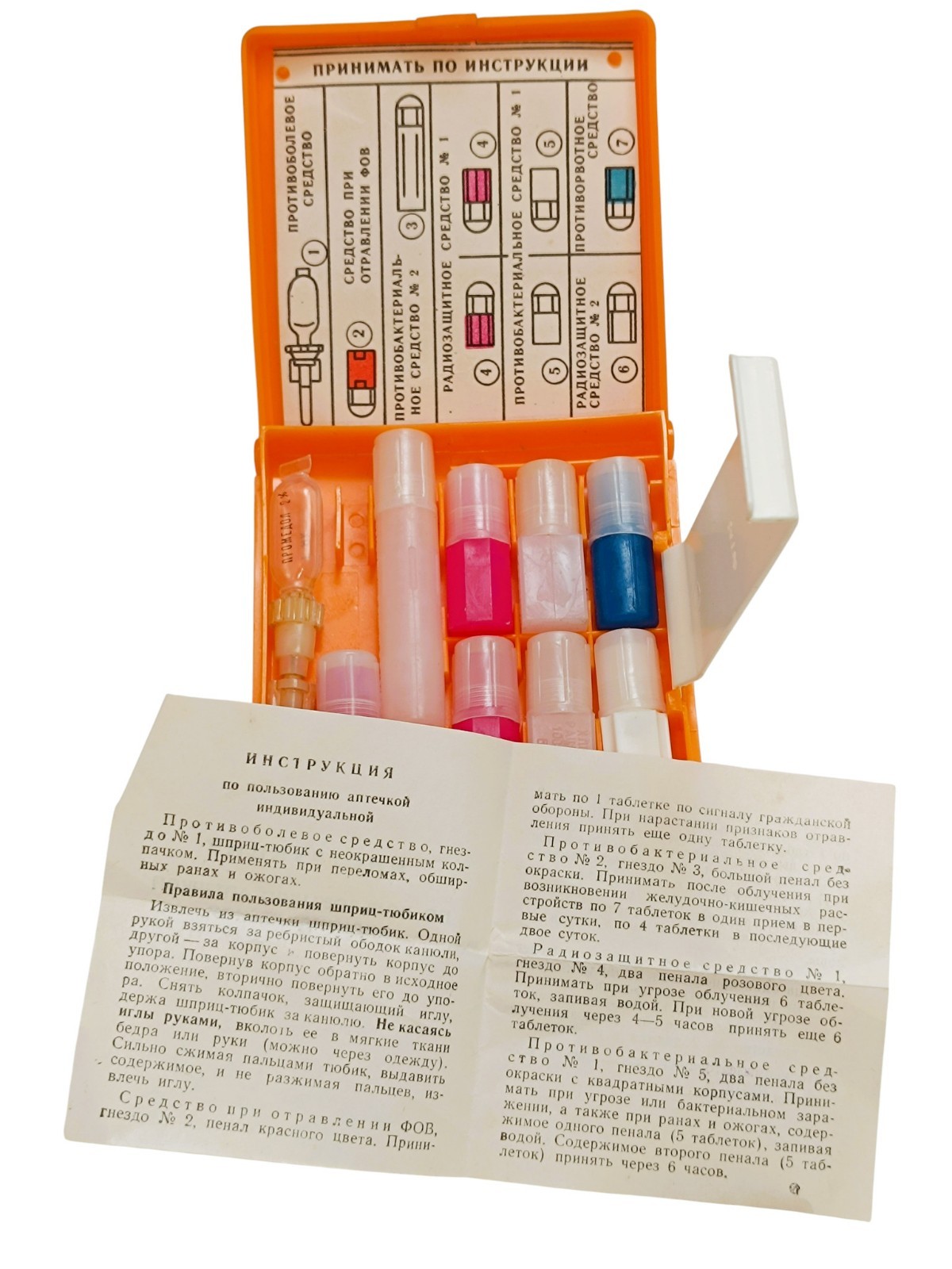 USSR Civilian AI-2 First Aid Kit Syringe Med Military Surplus Cold War Survival