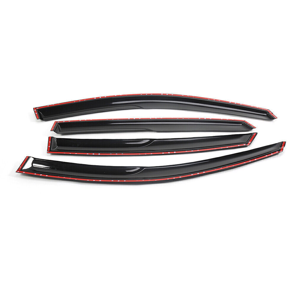 For 18-20 Honda Accord JDM Wavy Mugen Style Window Visors Rain Guards Vent Shade
