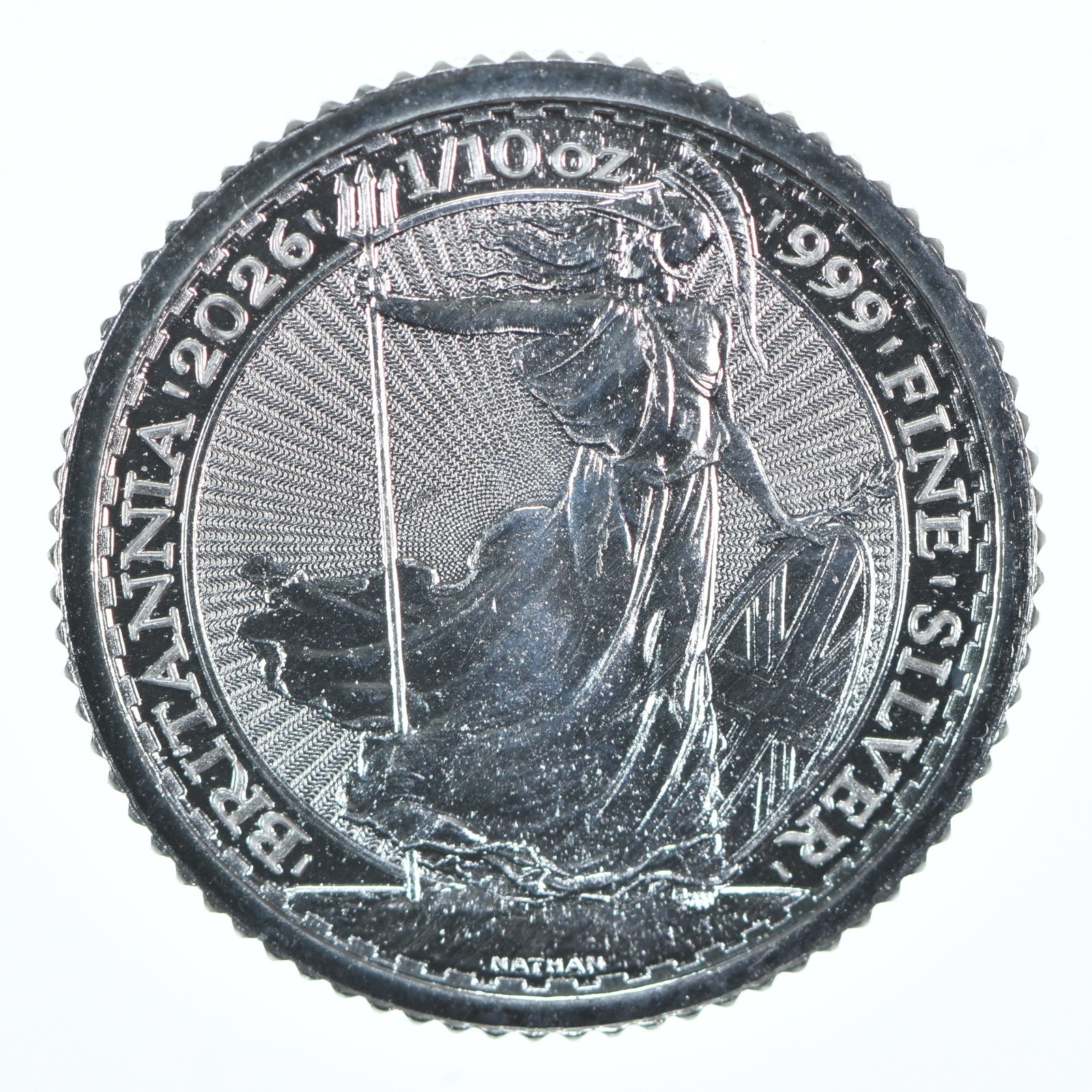 2026 Great Britain 20 Pence Silver Britannia 1/10 Oz Silver