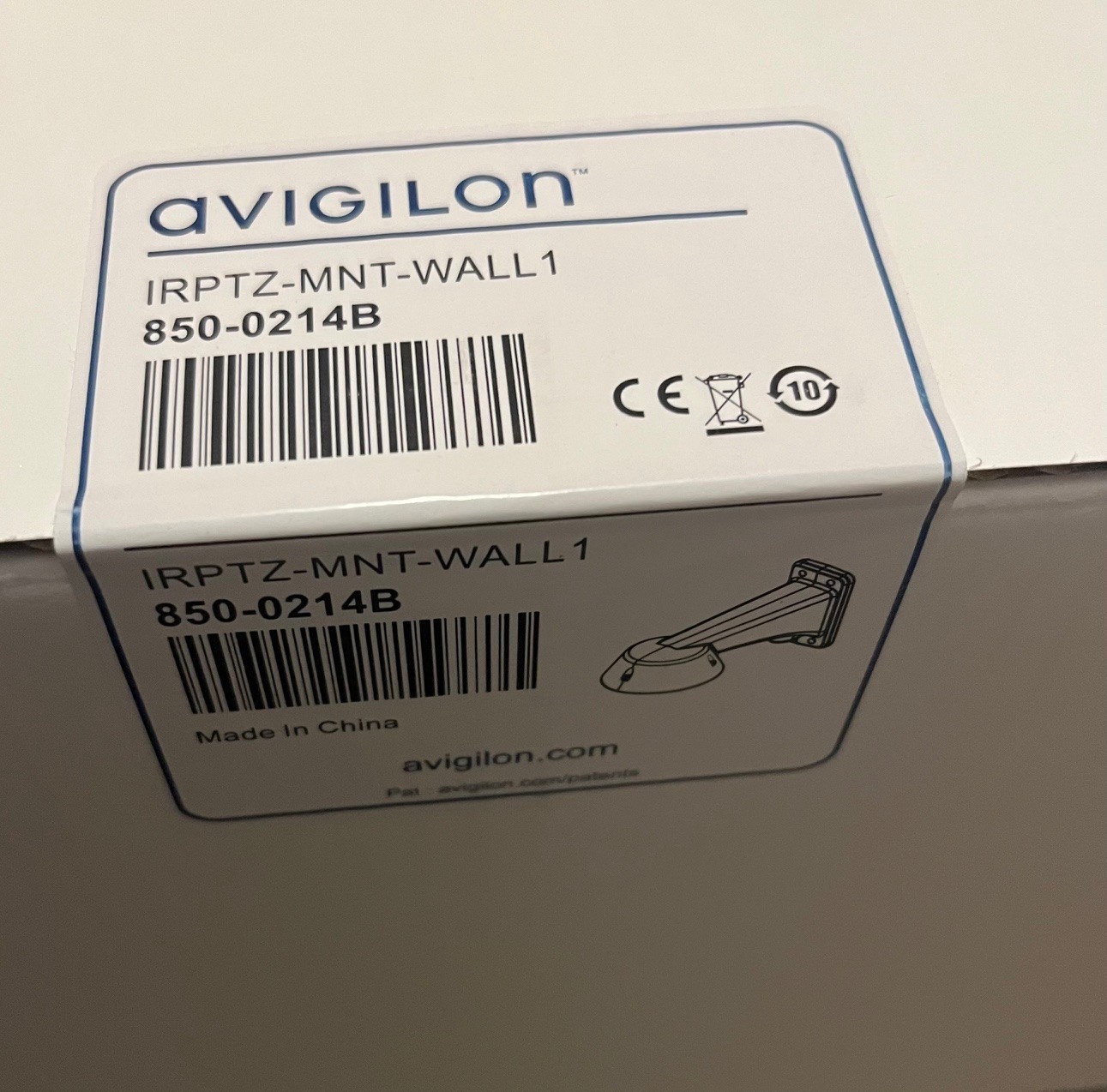 Avigilon IRPTZ-MNT- WALL1 pendant wall mount for dome cameras 850-0214B Sealed