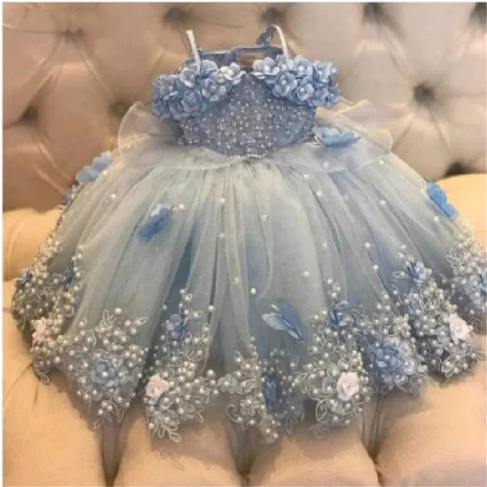 Pink Wedding Flower Girl Dresses 2025 Little Girls Birthday Party Gown