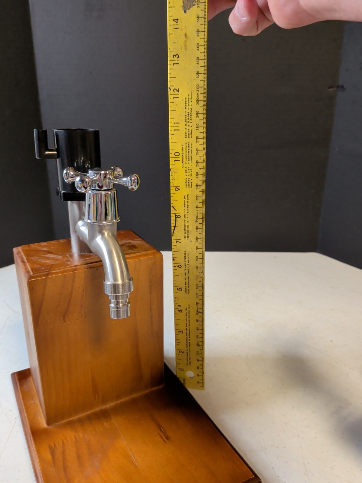 wood small keg dispenser