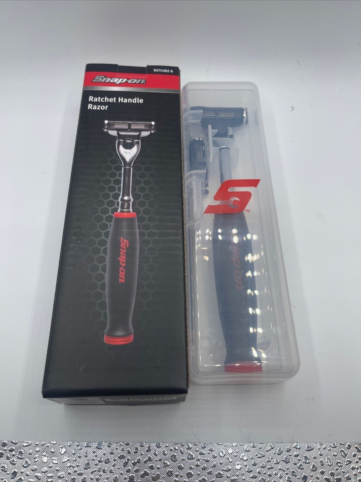 SNAP ON Tools Razor Soft Grip RED Ratchet Handle Gillette Blade Shaver RATCRZ-R