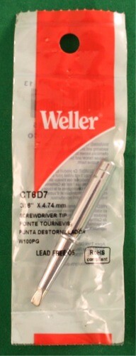 Repl. Tip for Weller W100 Soldering Iron CT6D7 - 3/16" - 700°