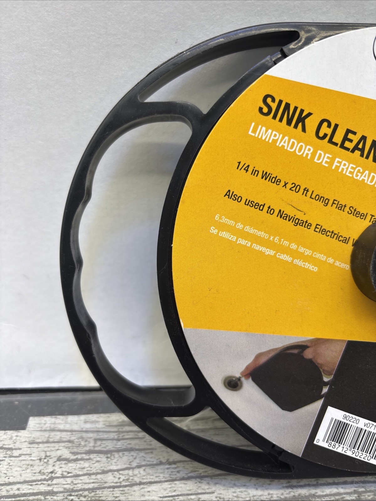 Cobra Tools, Sink Cleaner 20' L x 1/4" W Flat Steel Tape Sewer Rod Snake {35}