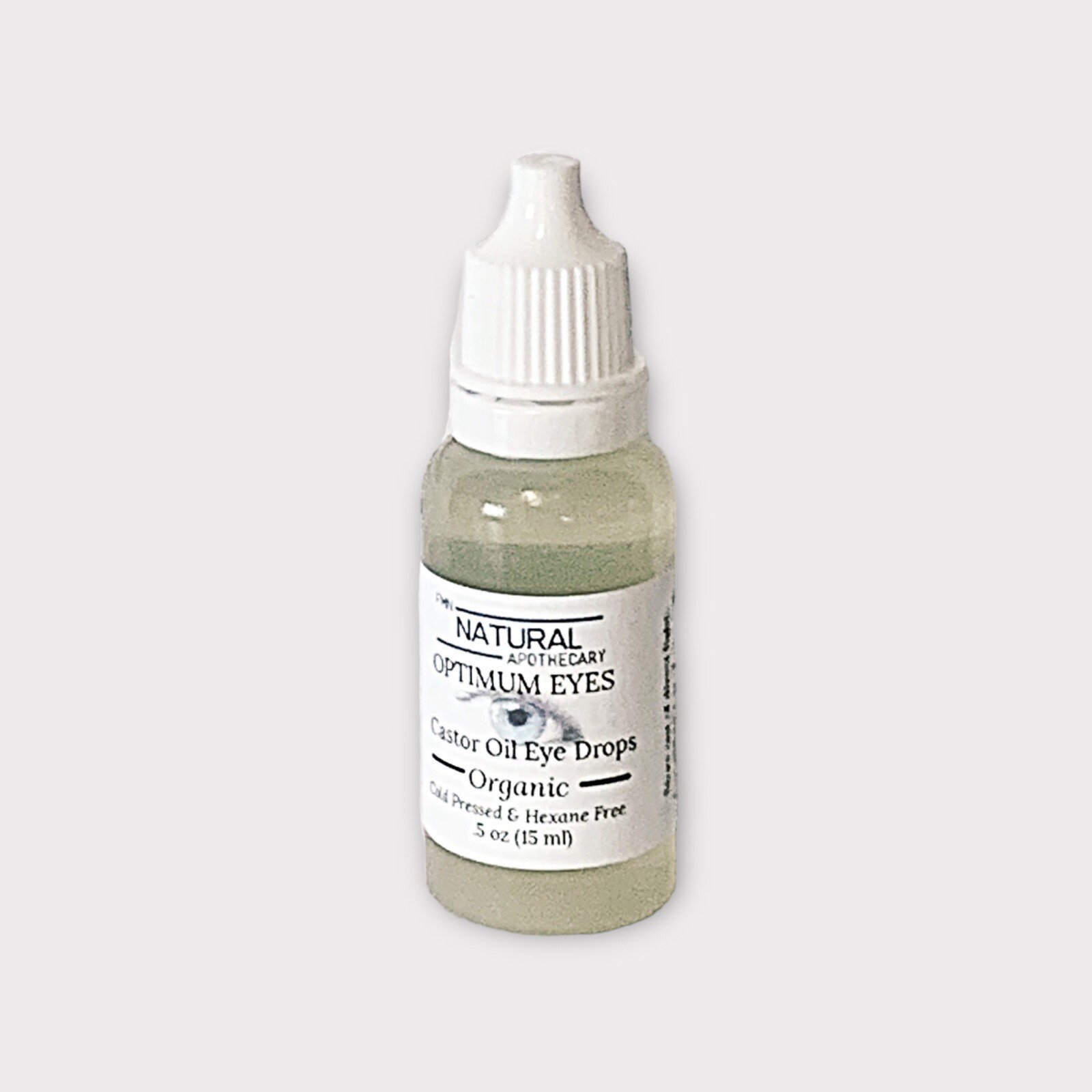 Organic Castor Oil Eye Drops. Hexane Free. FMN Natural Apothecary.