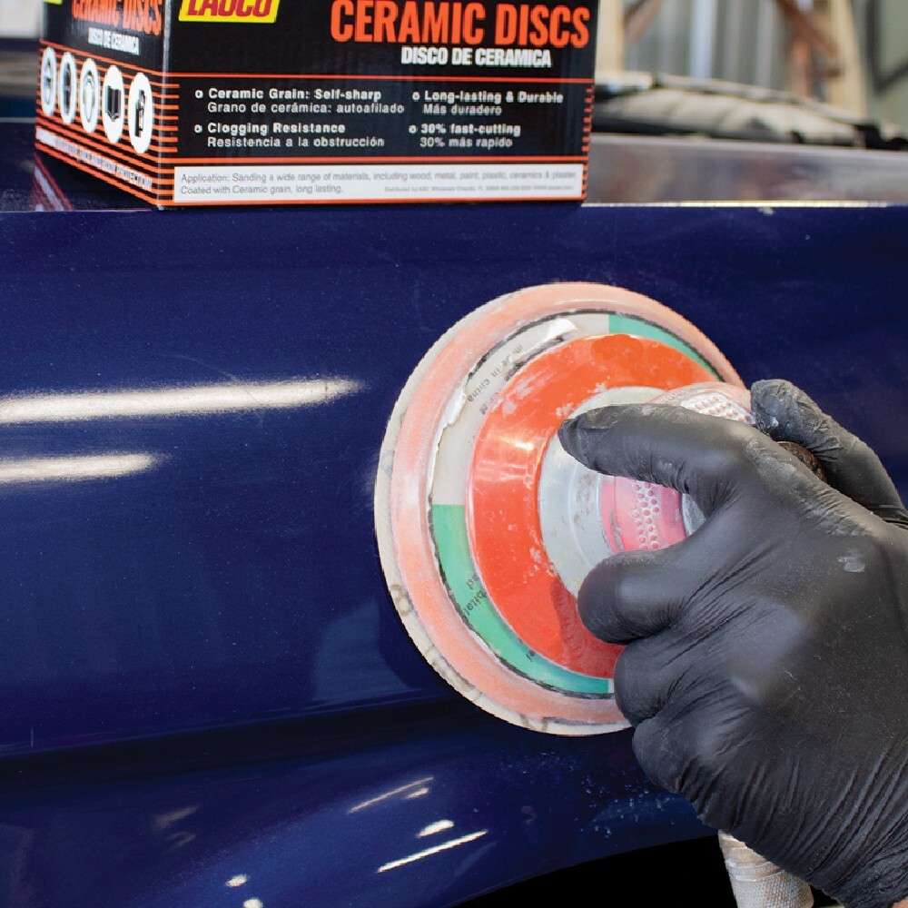 MAXX PROS Random Orbital Sander – Pneumatic Palm Sander – 6” x 3/16” Diam.Orbit