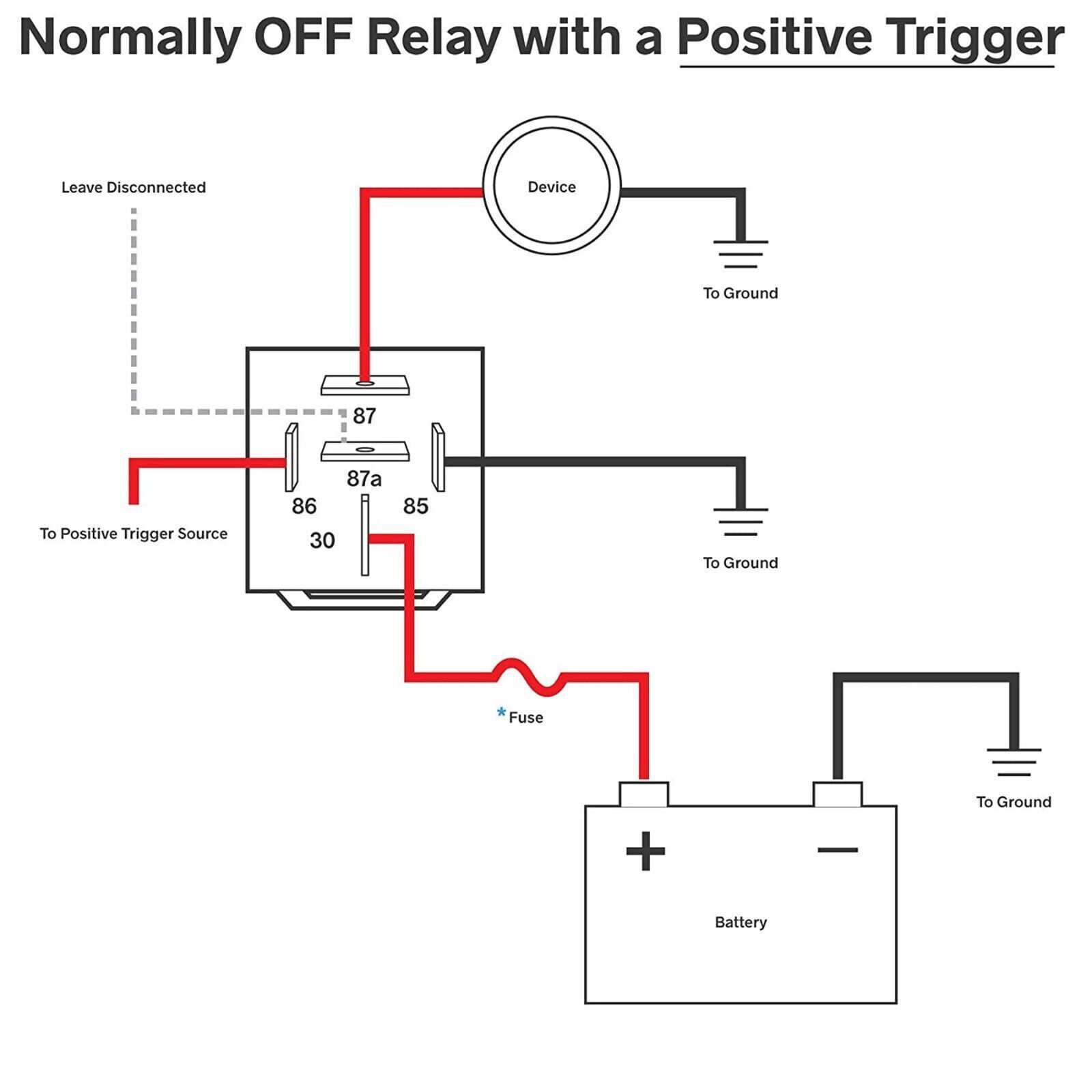 5pcs 5Pin Car Automotive SPDT Relay Switch Harness Socket Waterproof 40A 12V DC