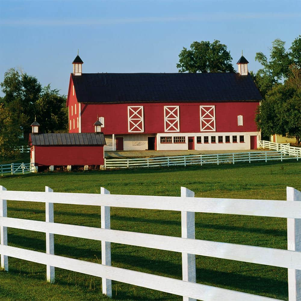 Fence Exterior Paint 5 Gallon Red Barn Livestock Safe Durable Oil Latex Adhesion