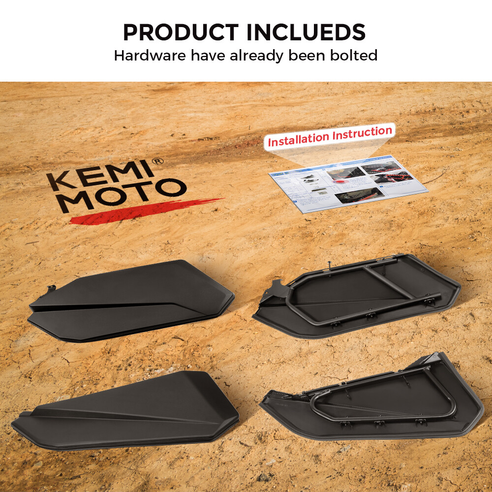 KEMIMOTO Lower Door Panels For Can Am Maverick X3 Max RS DS 2017-2024 715003751