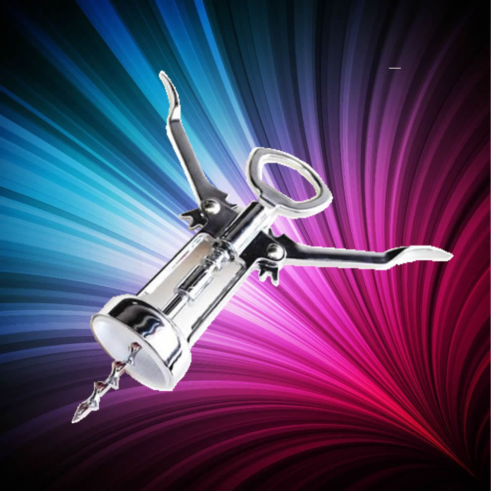 Wing Style Wine Bottle Corkscrew - Wine Cork Puller - Bar Champagne Opener tool