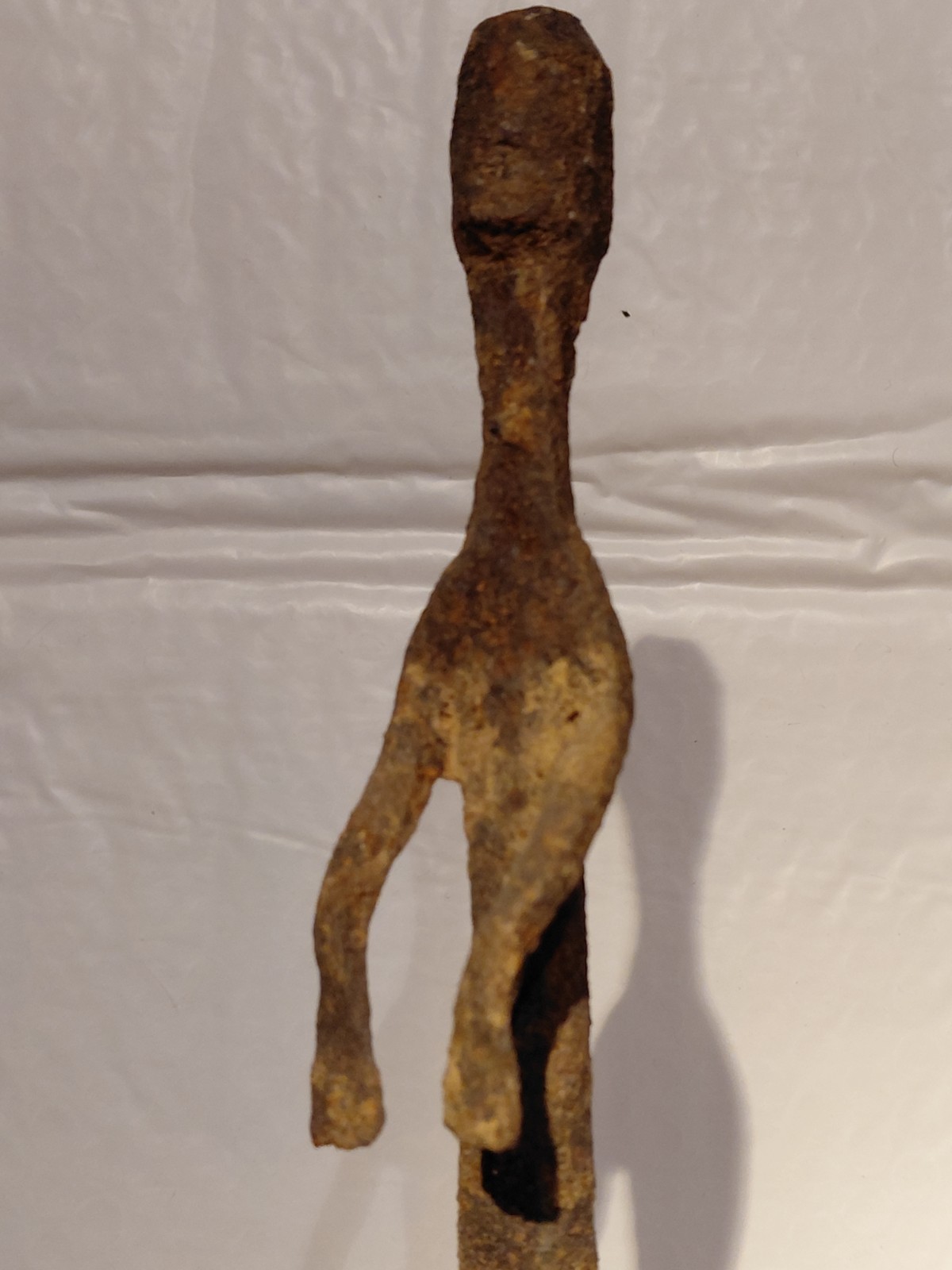 Rare African Dogon Standing Iron Figure