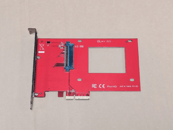 StarTech PEX4SFF8639 2.5" U.2 NVMe SSD to PCIe 4.0 x4 Adapter Card