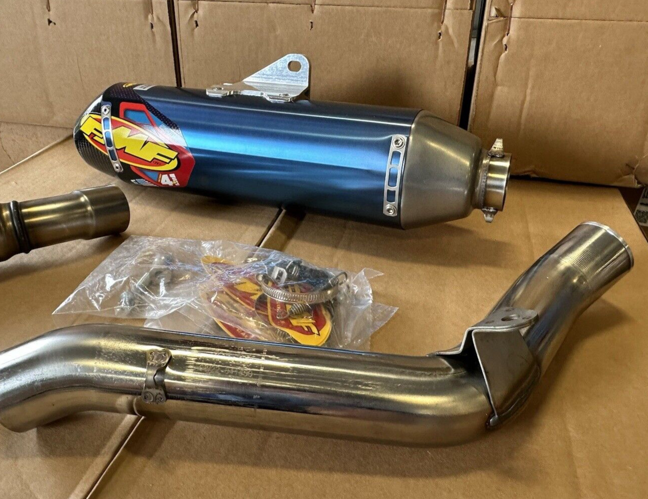 FMF Factory 4.1 Full Exhaust w/Powerbomb Head Pipe Yamaha YFZ450R 09-25 - 044401