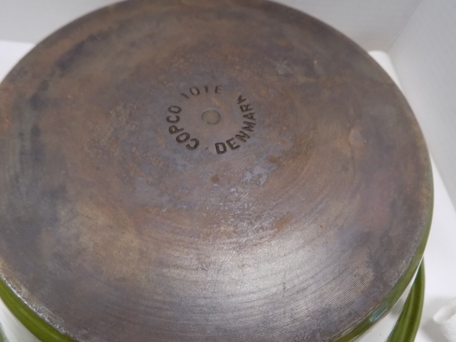 Rare MCM COPCO Denmark 4 qt Iron Enamelware Roaster Dutch Oven Pot Michael Lax