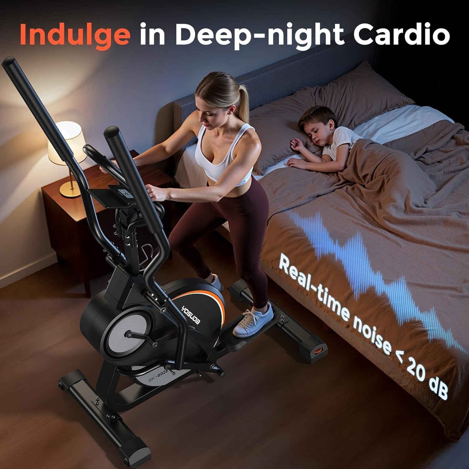 YOSUDA Elliptical Exercise Machine/3-in-1Elliptical+Cardio Climber+Stair Stepper