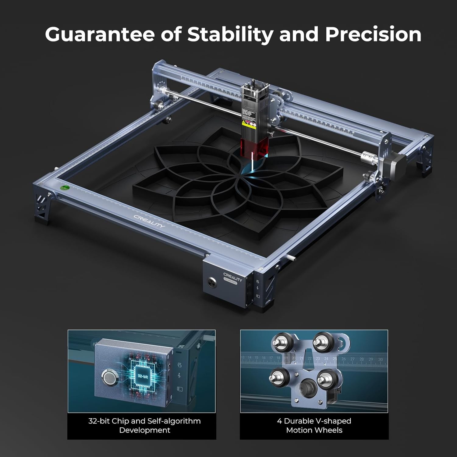 Creality Falcon 10W Laser Engraver Machine 0.06mm High Precision Laser Cutter