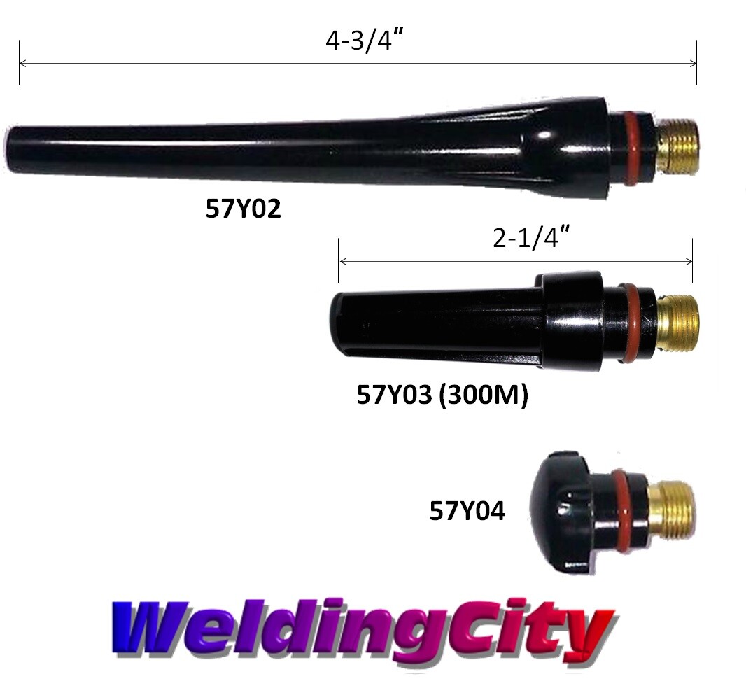 WeldingCity® Pack of 5 Long Back Cap 57Y02 TIG Welding Torch 17/18/26 US Seller