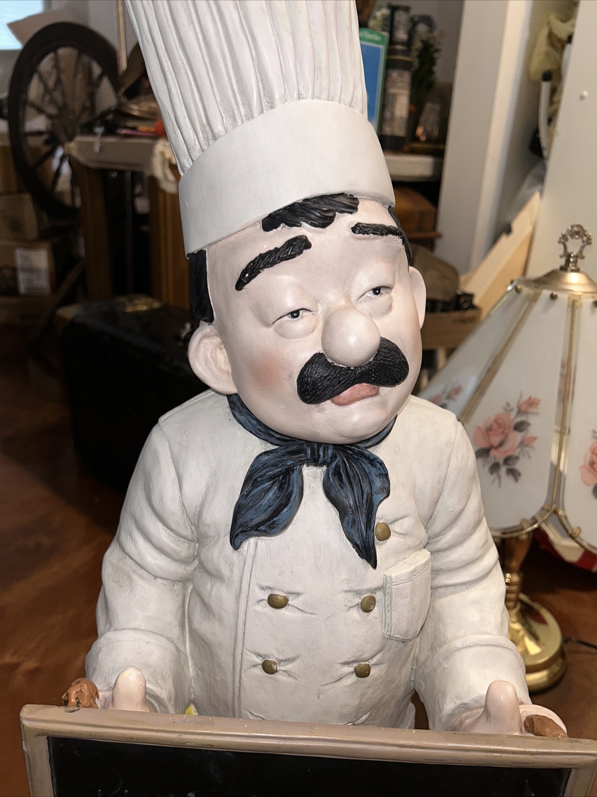 Large Chef With A Chalkboard Over 2 Feet Tall And 12” Wide Gr8 For Daily Special