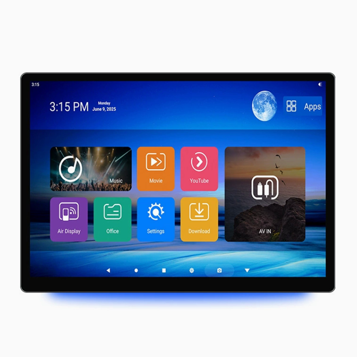 13.5in Touch Screen Car Headrest Video Player Android 14 WIFI Bluetooth FM USB