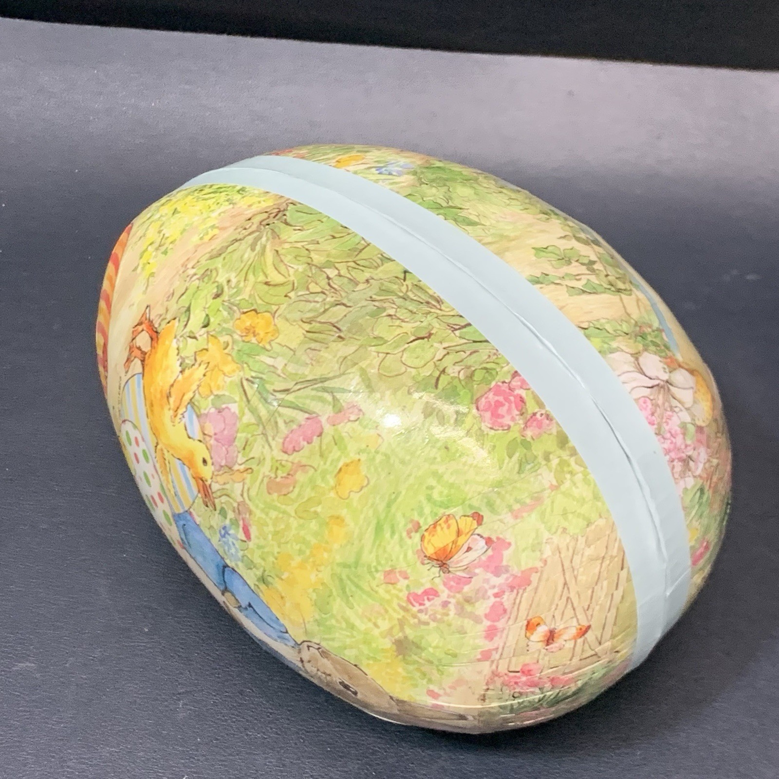 Peter Rabbit 7” Mache Easter Egg Made In Germany For Williams Sonoma 2011