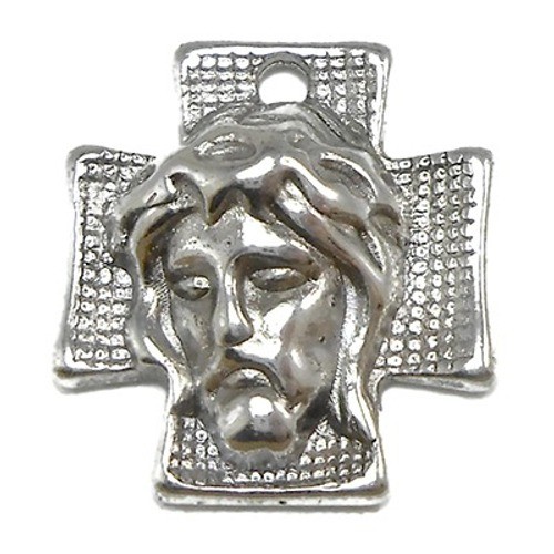 6pcs Jesus Cross Charms silver tone metal religious
