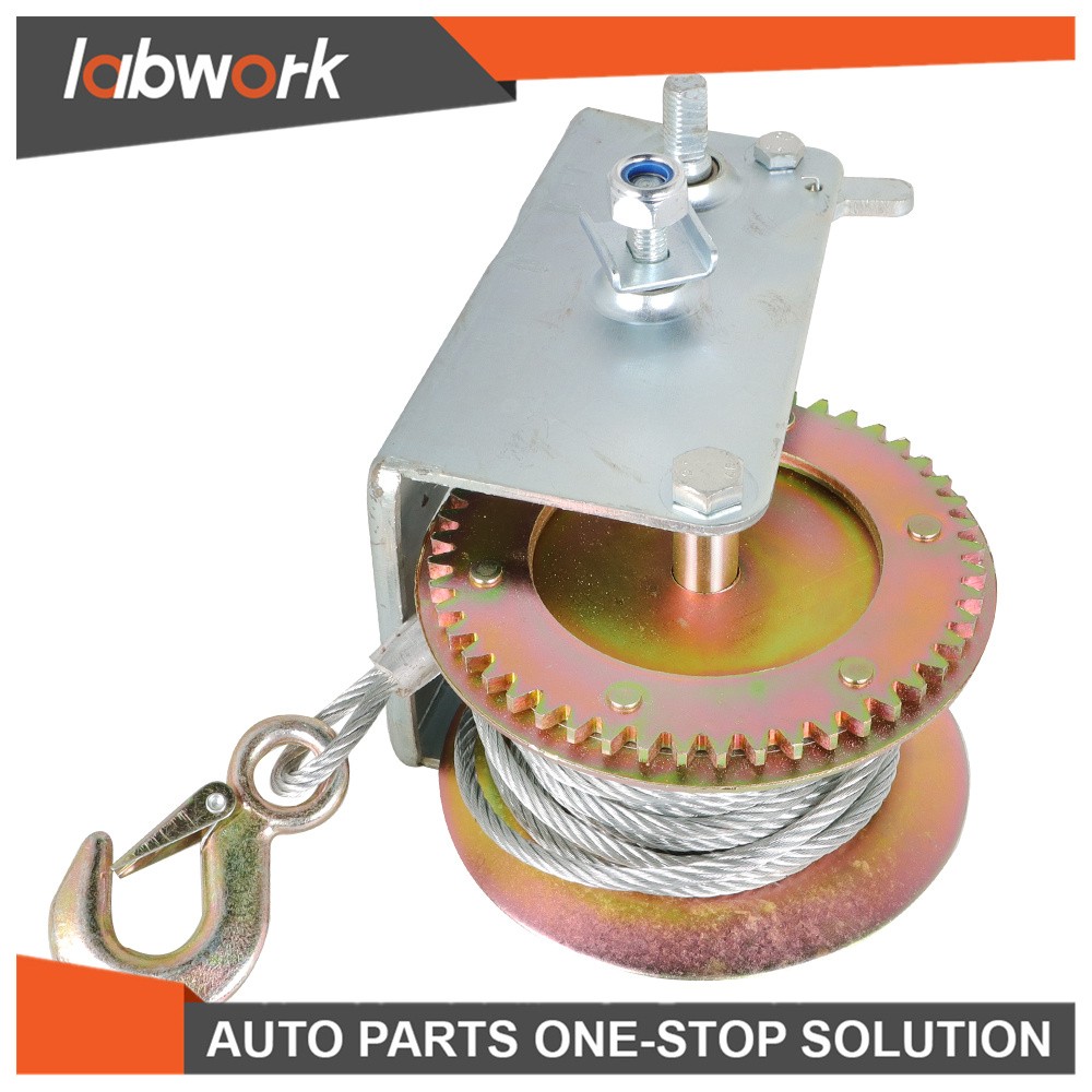 Labwork 3500lbs Hand Winch With Cable For Trailer Winch Durable Hand Crank Winch