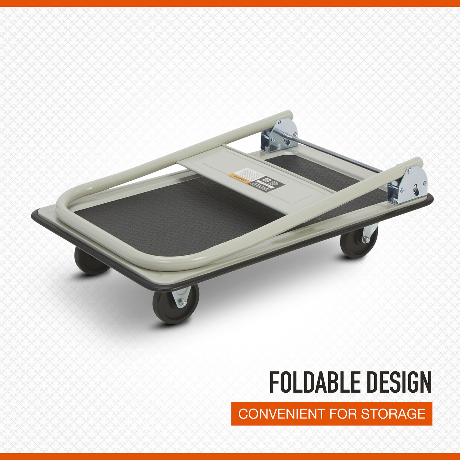 Ironton Folding Platform Truck, 330-Lb. Capacity, 29in.L x 19in.W, 4in. Casters