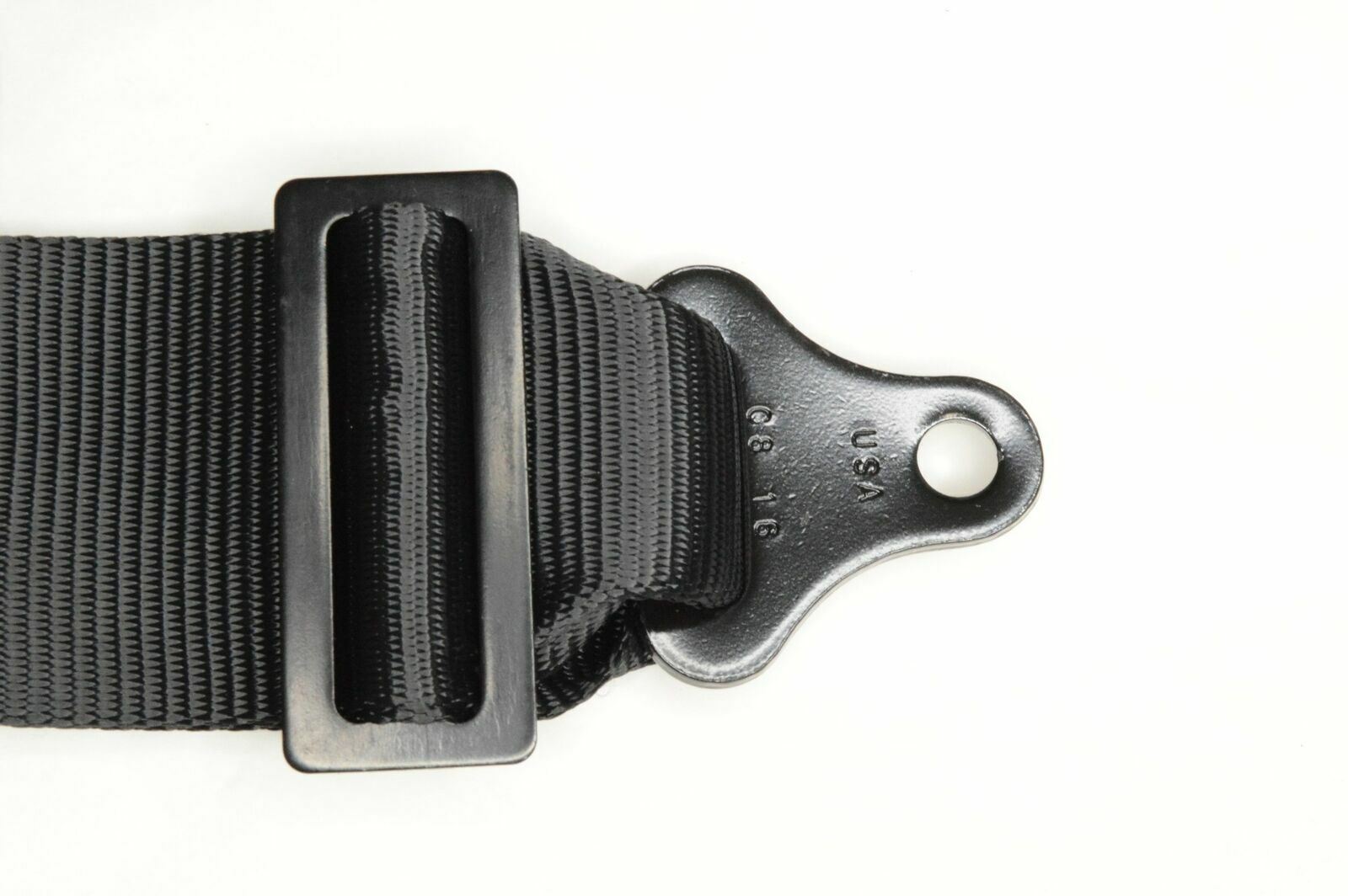 IHRA NHRA RACING HARNESS BELT V MOUNT SFI 16.1 LATCH & LINK 5 POINT BLACK